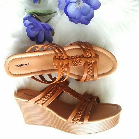 Sonoma Shoes - Sonoma Xandra Strappy Wedge Sandals NEW / NIB